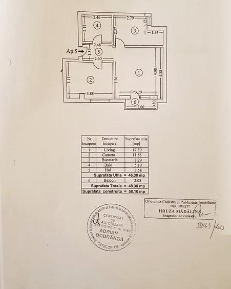 Apartament cu 2 camere semidecomandat, mobilat în Bucureștii Noi