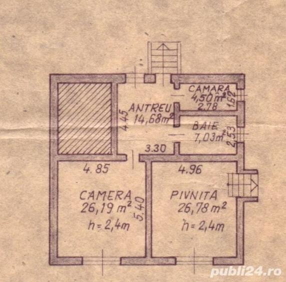 Casă cu 3 camere cu Teren 500 Mp în Central