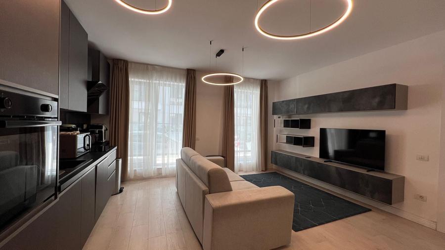 Apartament cu 2 camere semidecomandat, mobilat în Pipera