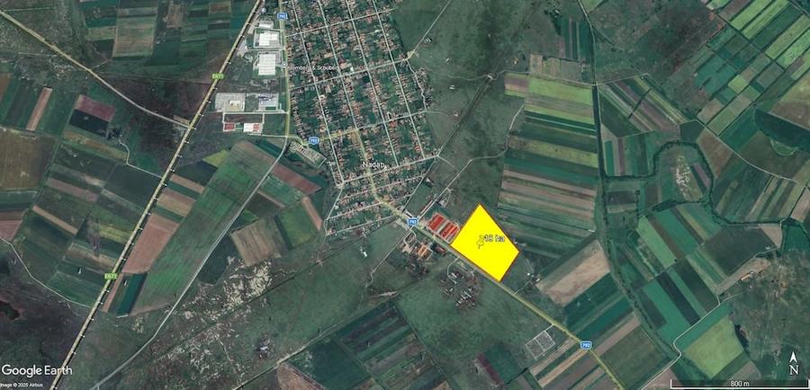 Teren de 100000 mp, în Nădab