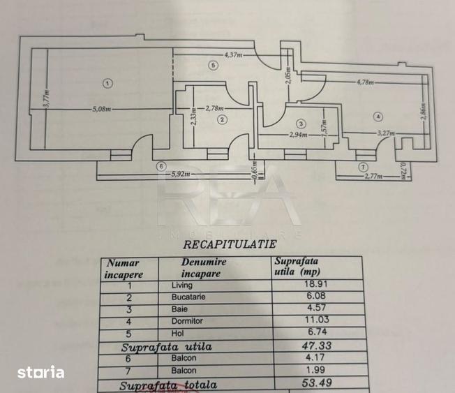 2 camere Mosilor decomandat, centrala, et. 1, an 2020, metrou, 53 mp - 19