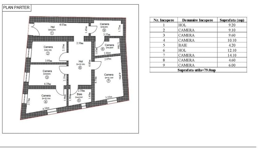 Apartament cu 4 camere decomandat în Ultracentral