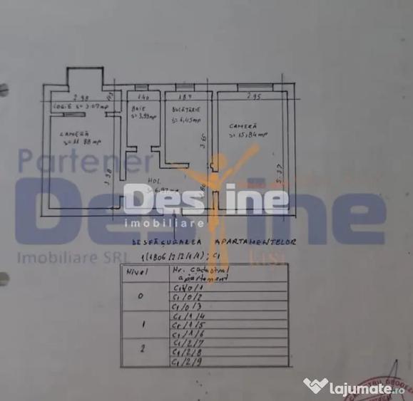 Apartament cu 2 camere decomandat în Valea Lupului