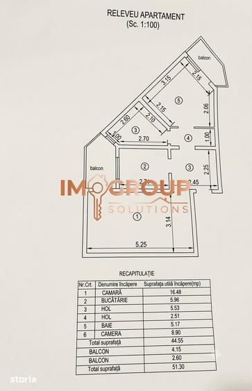 Apartament cu 2 camere decomandat în Alexandru cel Bun