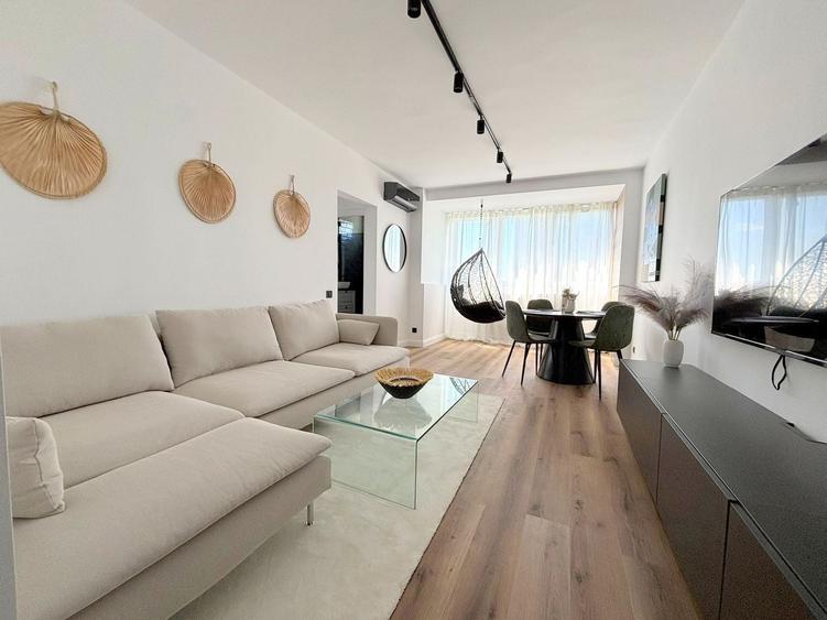 Apartament cu 3 camere semidecomandat, mobilat în Floreasca