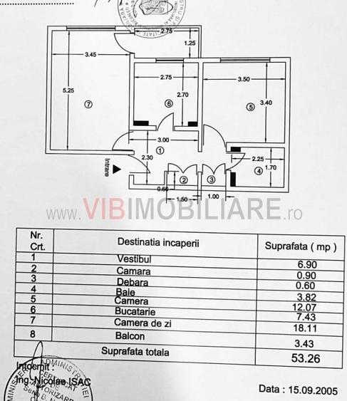 Apartament cu 2 camere decomandat în P-ța Gorjului