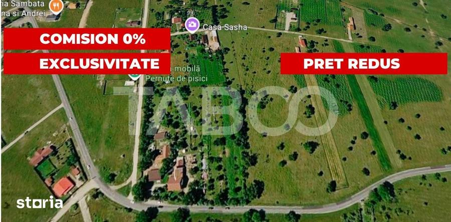 Teren de 2580 mp, în Sâmbăta de Sus