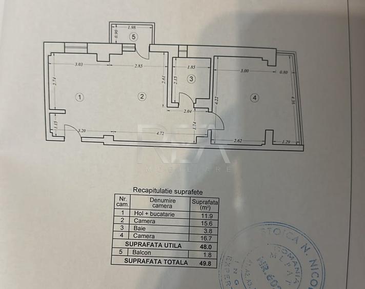 Apartament cu 2 camere semidecomandat, mobilat în Sebastian