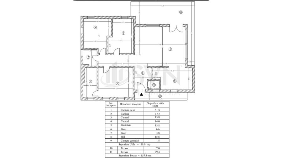 Casă individuală cu 4 camere cu Teren 1026 Mp în Corbeanca