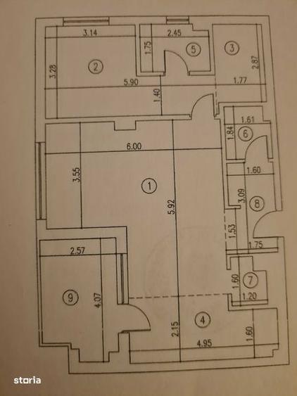 Apartament cu 2 camere în Băneasa