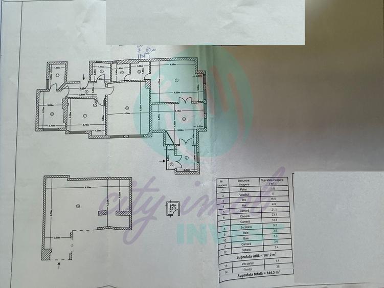 Apartament cu 4 camere semidecomandat, mobilat în Eminescu