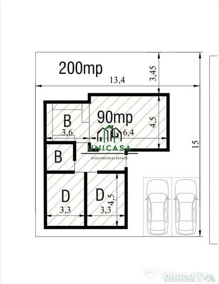 Casă cu 3 camere cu Teren 200 Mp în Vlădesti