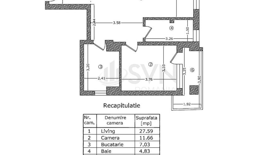 Apartament cu 2 camere în Chibrit