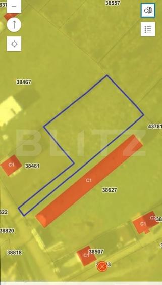 Teren Construcții intravilan de 1800 mp, în Sud-Vest