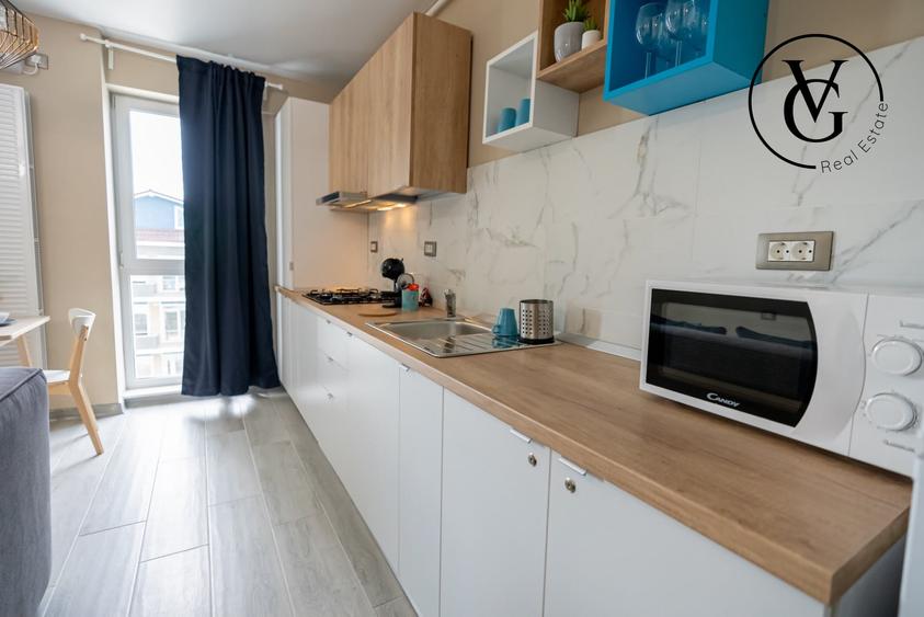 Apartament cu 2 camere semidecomandat, mobilat în Mamaia-Sat