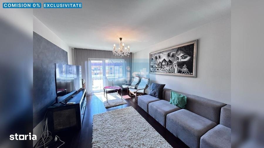 Apartament cu 3 camere, mobilat în Central