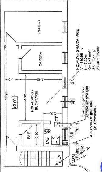 Apartament cu 3 camere decomandat în Central