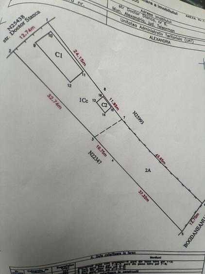 Teren de 1000 mp, în Exterior Vest
