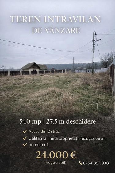 Teren de 540 mp, în Central
