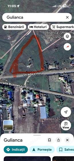 Teren de 2800 mp, în Gulianca