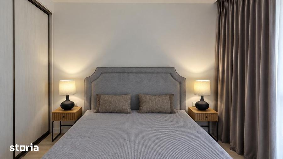 Apartament cu 2 camere semidecomandat, mobilat în Pipera