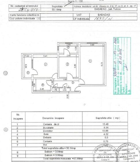 Apartament cu 2 camere în Central