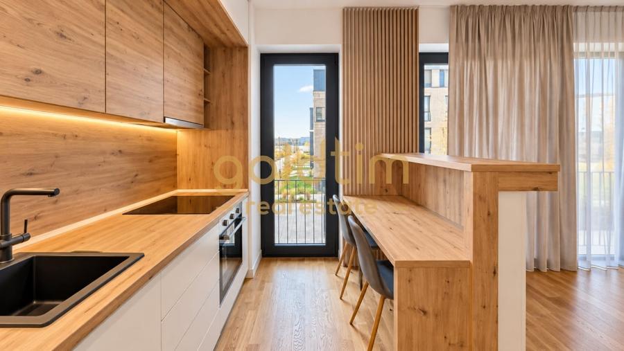 Apartament cu 2 camere semidecomandat, mobilat în Pipera