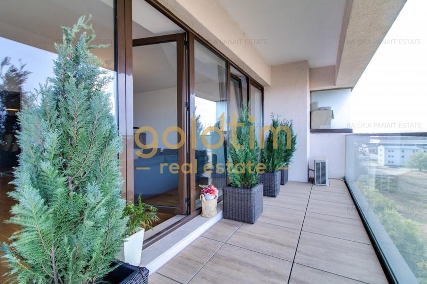 Apartament cu 2 camere semidecomandat, mobilat în Pipera