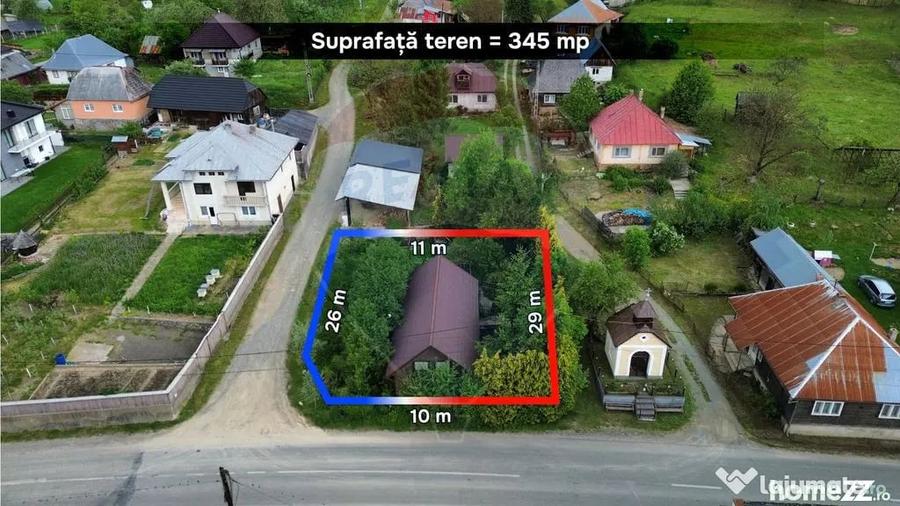 Casă cu 4 camere cu Teren 345 Mp în Băiuț