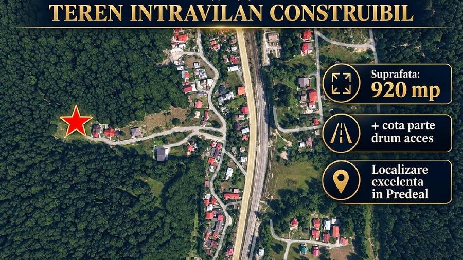 Teren Construcții intravilan de 920 mp, în Clăbucet