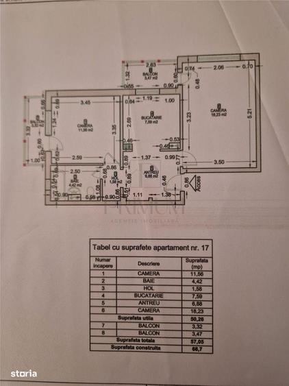 Soarelui - 2 Camere - Centrala proprie - Decomandat - 8