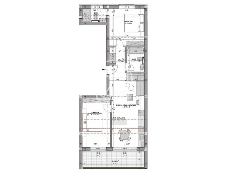 Apartament cu 3 camere în Vest