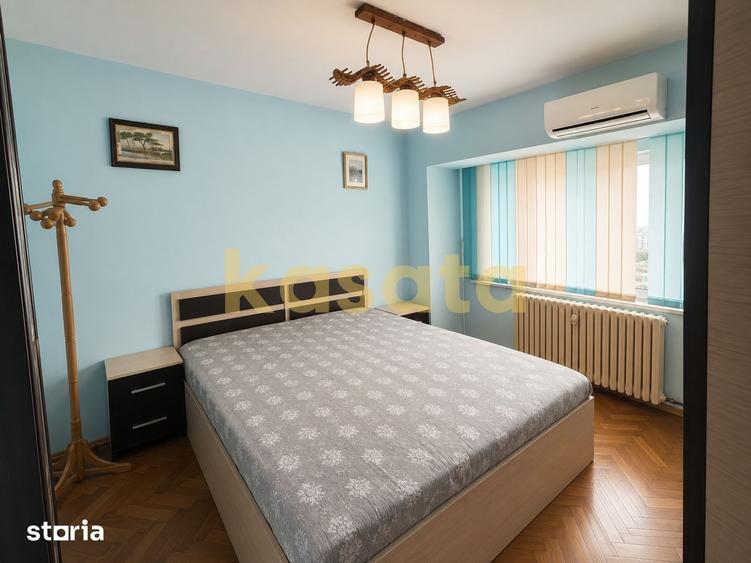 Apartament cu 3 camere decomandat, mobilat în Decebal