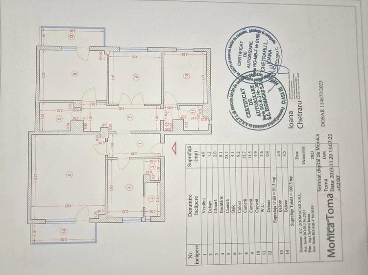 Apartament cu 4 camere decomandat în Vitan