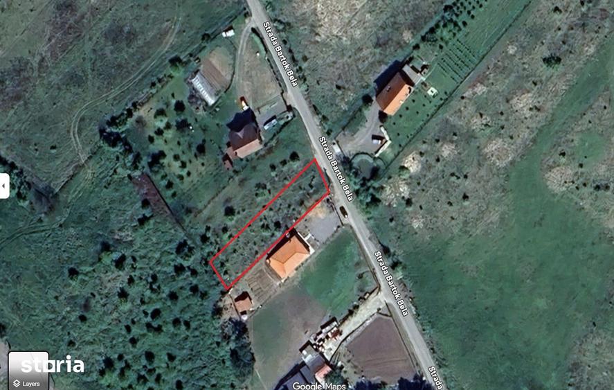 Teren intravilan, 838 mp, str. Bartok Bela - 2