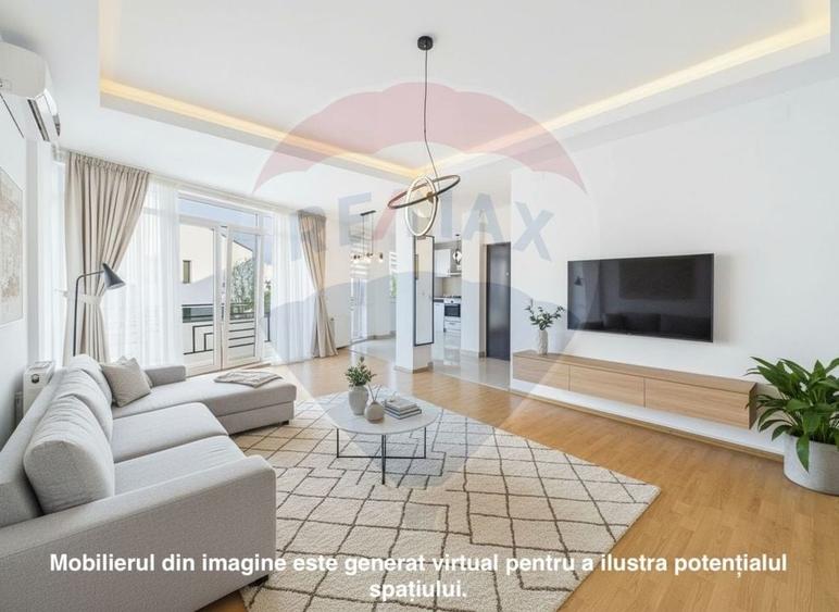 Apartament cu 2 camere decomandat, mobilat în Pipera