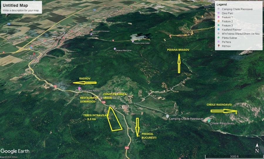Teren Construcții intravilan de 93500 mp, în Râșnov Romacril