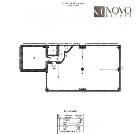 Spațiu comercial, de 944.54 mp, în Gara de Nord