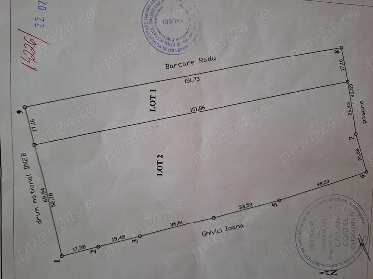 Teren de 10420 mp, în Central