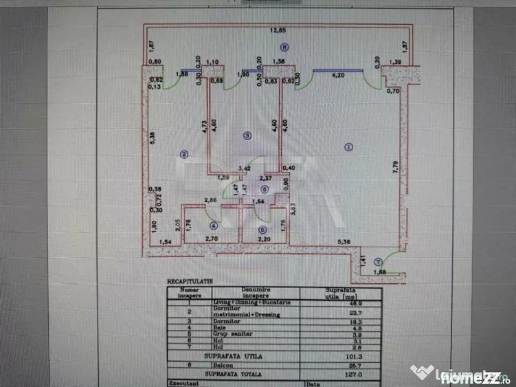 Apartament cu 3 camere decomandat în Iancului