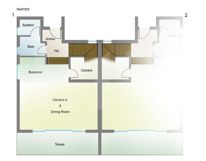 Duplex cu 5 camere cu Canalizare în Făget
