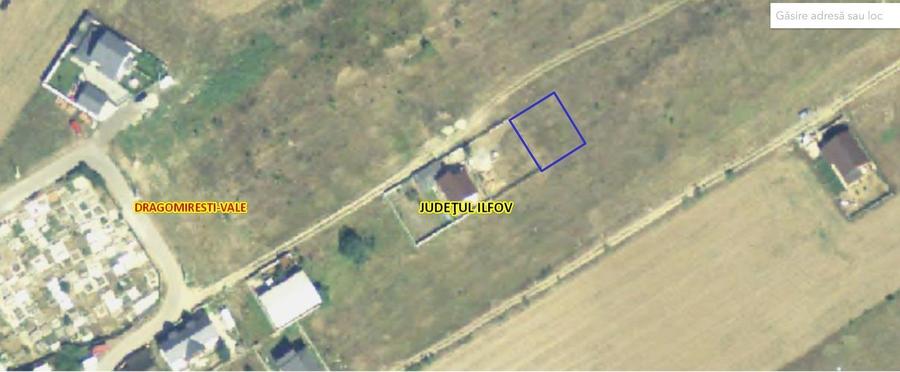 Teren Construcții intravilan de 350 mp, în Dragomirești-Vale