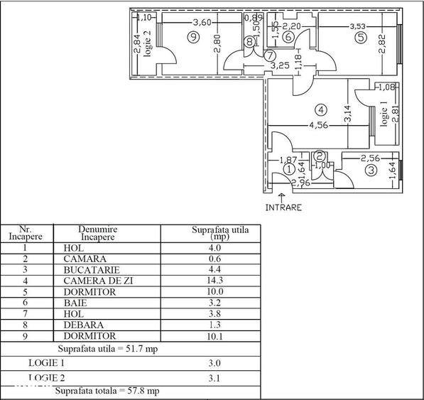 EXCLUSIV - Cafrom Imobiliare - Apartament 3 camere cf.2A de Vanzare - 18