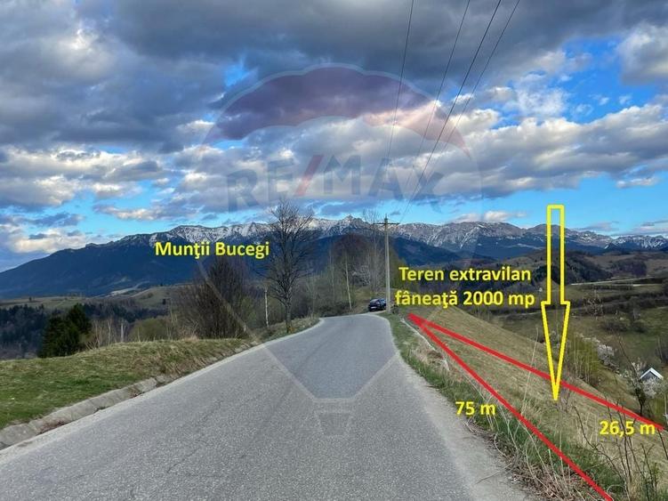 Teren agricol extravilan de 2000 mp, în Peștera