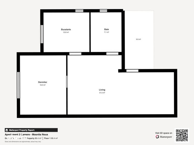 Apartament cu 2 camere în Moșnița Nouă