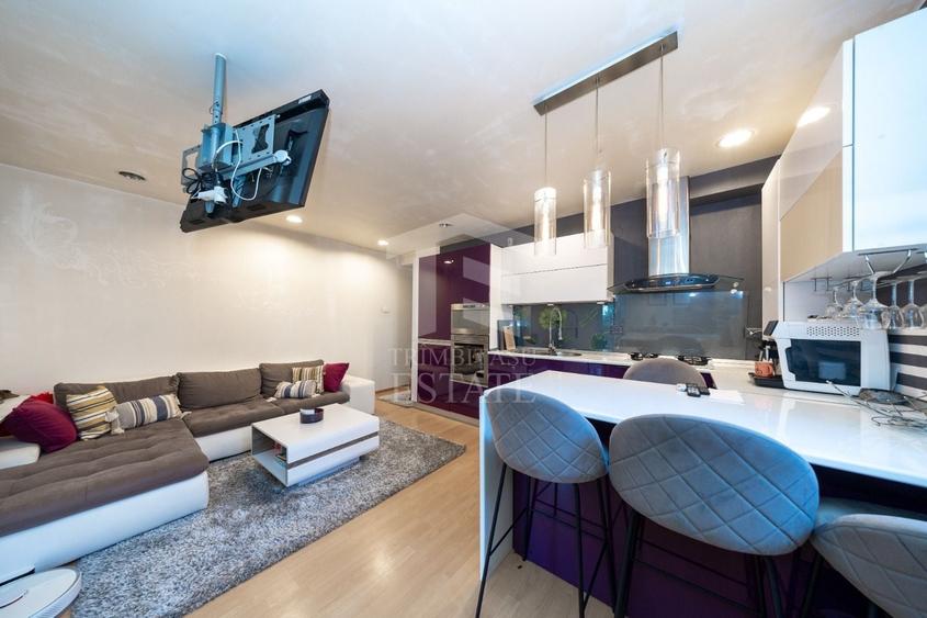 Apartament cu 2 camere semidecomandat, mobilat în Sânpetru