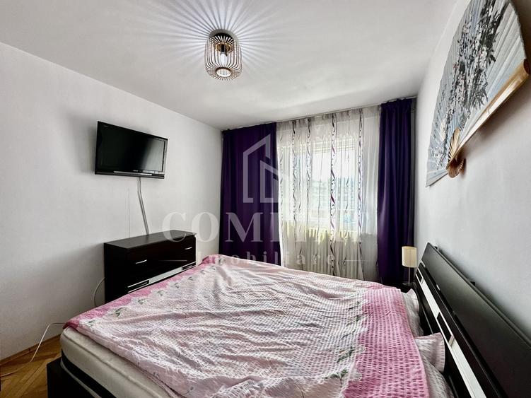 Apartament cu 3 camere semidecomandat, mobilat în Mănăștur