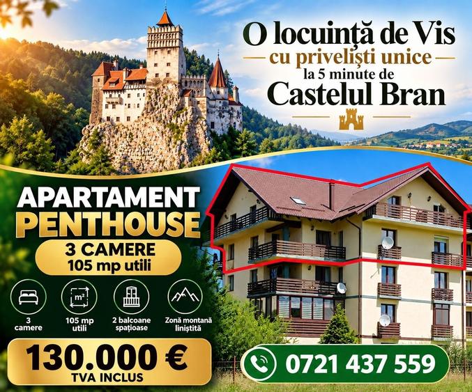 Apartament cu 3 camere decomandat în Sud