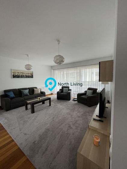 Apartament cu 5 camere decomandat, mobilat în Herăstrău