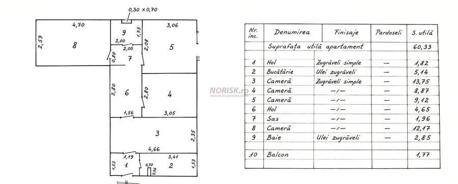 4 Camere Decomandat | 60 m² | Reabilitat | Brâncoveanu - 8
